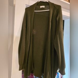 Universal Thread Forest Green Cardigan Sweater